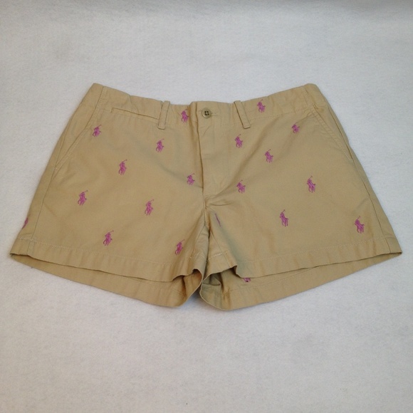 Ralph Lauren Pants - Ralph Lauren Sport Women Tan Logo Size 2 Shorts